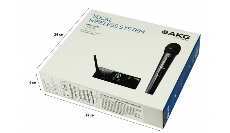 AKG WMS40 Mini Vocal Set Радіосистема UHF 661,100 Mhz, один ручний мікрофон AKG WMS40 Mini Vocal Set Радіосистема UHF 661,100 Mhz, один ручний мікрофон