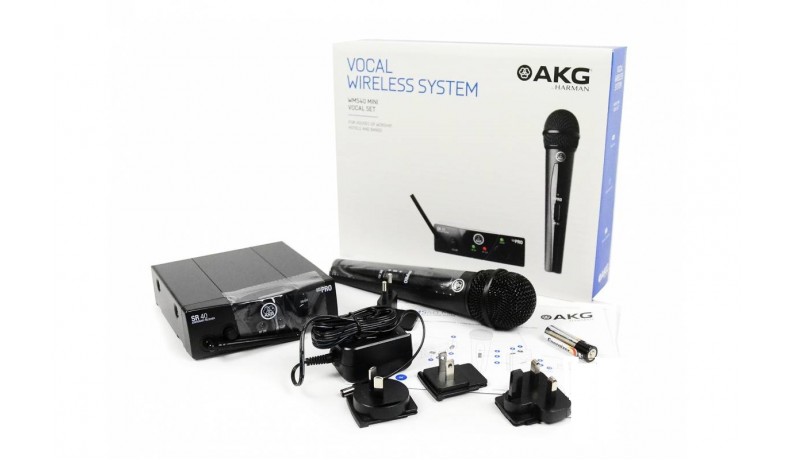 AKG WMS40 Mini Vocal Set Радіосистема UHF 661,100 Mhz, один ручний мікрофон AKG WMS40 Mini Vocal Set Радіосистема UHF 661,100 Mhz, один ручний мікрофон
