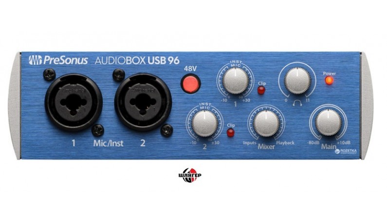 PRESONUS AUDIOBOX USB 96 Аудіоінтерфейс USB 2х2 PRESONUS AUDIOBOX USB 96 Аудіоінтерфейс USB 2х2