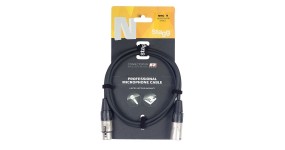 STAGG NMC3R Готовий мікрофонний кабель XLR-XLR, 3м.