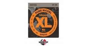D'ADDARIO EPN110 XL Pure Nickel Regular Light Струни для електрогітари .010-.045