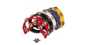 MAXTONE Taiwan 818 BLU Тамбурин півкруглий подвійний пластмасовий, колір синій