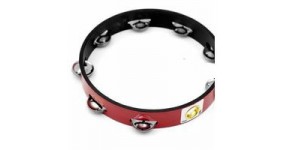 REMO TA620800 Тамбурин 8", без пластика, 8 пар дзвонів x 2ряди, білий з чорним