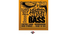 ERNIE BALL P02833 Hybrid Slinky Round Wound Струни для бас-гітари .045-.105