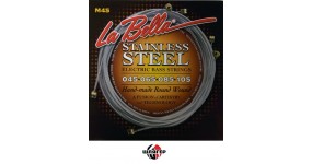 LA BELLA M45 Stainless Stell Wound Струни для бас-гітари .045-.105