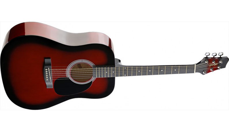 STAGG SW201 RDS Акустична гітара колір червоний