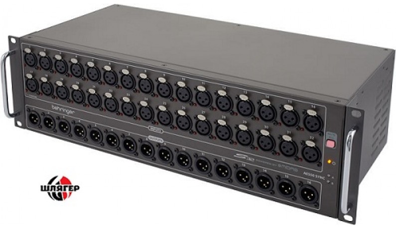 BEHRINGER S32 Цифрова сценічна скринька 32/16 BEHRINGER S32 Цифрова сценічна скринька 32/16