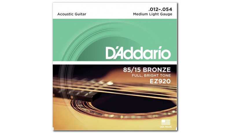 D`ADDARIO EZ920 Bronze 85/15 Струни для акустичної гітари .012 - .054