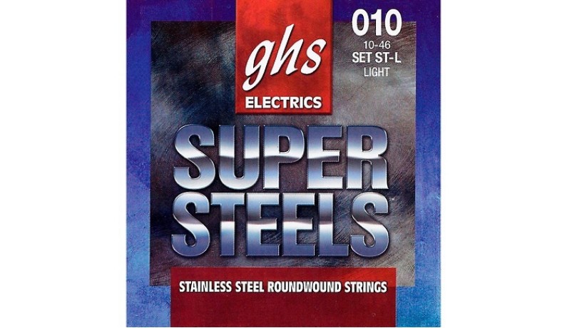 GHS ST-L SUPER STEEL Струни для електрогітари сталь, 10-46