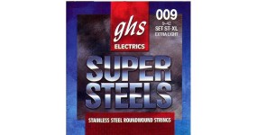 GHS ST-ХL SUPER STEEL Струни для електрогітари сталь .009-.042