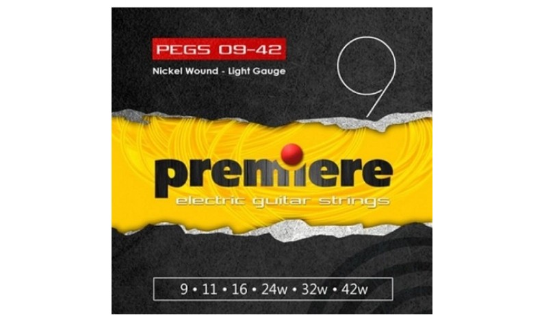 PREMIERE STRINGS PEGS09-42 Струни для електрогітари .009-.042
