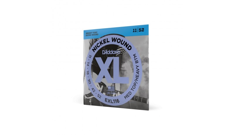 D'ADDARIO EXL116 XL Струни для електрогітари .011-.052 D'ADDARIO EXL116 XL Струни для електрогітари .011-.052