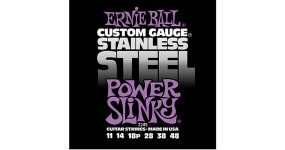 ERNIE BALL P02245 Stainless Steel Power Slinky Струни для електрогітари .011-.048