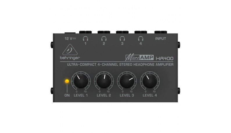 BEHRINGER HA400 Підсилювач для навушників BEHRINGER HA400 Підсилювач для навушників