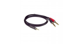 KLOTZ AY50300 Готовий мультимедійний кабель 3.5-2х6.3, 3м