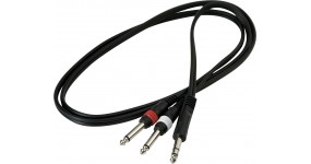 ROCKCABLE RCL 20922 D4 Готовий мультимедійний кабель 6,3-2х6,3мм, 1.5м.