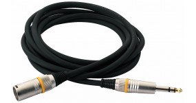 ROCKCABLE RCL 30383 D6 M BA Готовий мікрофонний кабель з мітками XLR-m - 6,3мм., 3м.