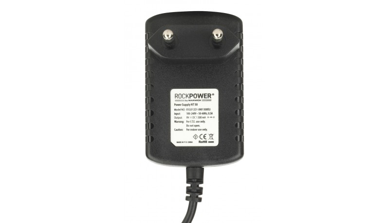 ROCKPOWER RP NT 50 EU Блок живлення для педалей 9В, 1300мА + кабель живлення ROCKPOWER RP NT 50 EU Блок живлення для педалей 9В, 1300мА + кабель живлення