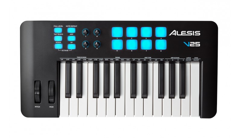 ALESIS V25MKII MIDI клавіатура 25 клавіш ALESIS V25MKII MIDI клавіатура 25 клавіш