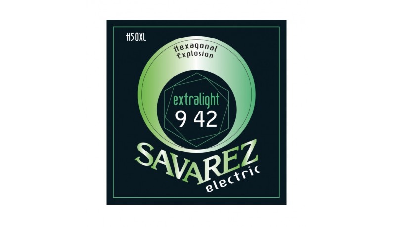 SAVAREZ Hexagonal Explosion H50XL Струни для електрогітари .009-.042 SAVAREZ Hexagonal Explosion H50XL Струни для електрогітари .009-.042