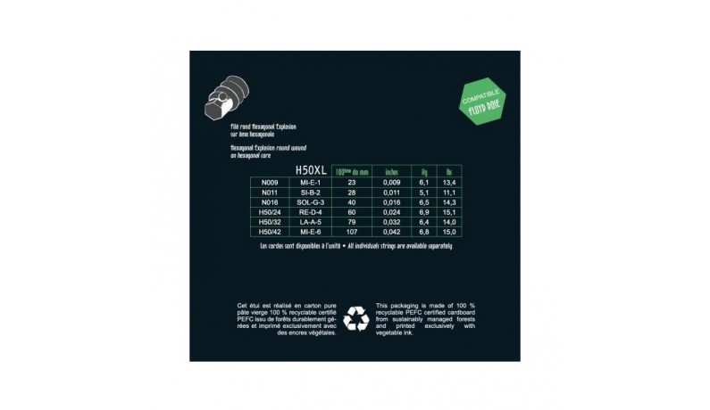 SAVAREZ Hexagonal Explosion H50XL Струни для електрогітари .009-.042 SAVAREZ Hexagonal Explosion H50XL Струни для електрогітари .009-.042