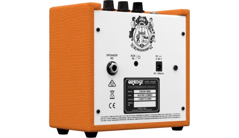 ORANGE Crush Mini Комбопідсилювач для електрогітари міні ORANGE Crush Mini Комбопідсилювач для електрогітари міні