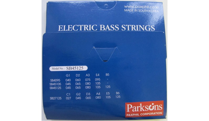 PARKSONS SB45125 Струни для бас-гітари 5 струн, .045-.125