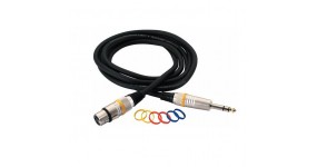 ROCKCABLE RCL 30383 D6 F BA Готовий мікрофонний кабель з мітками XLR-f - 6,3мм., 3м.