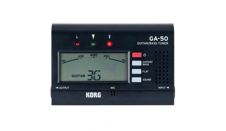 KORG GA-50 BK Тюнер цифровий гітарно-басовий