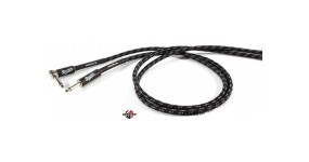 PROEL BRV120LU3BW Готовий інструментальний кабель 2х6,3мм., прямий-кутовий, 3м.