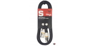 STAGG SMC3YW Готовий мікрофонний кабель XLR-XLR, 3м.