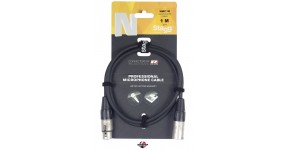 STAGG NMC1R Готовий мікрофонний кабель XLR-XLR, 1м.