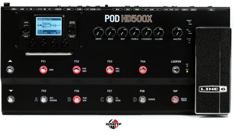 LINE 6 PODHD500X Процесор для електрогітари LINE 6 PODHD500X Процесор для електрогітари