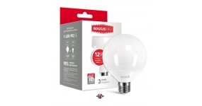 MAXUS 2-LED-902 Лампа світлодіодна G95 12W яскраве світло 220V E27