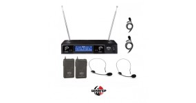 BIG V68 Радіосистема UHF 752,1-727,2MHZ, два наголовних + два петличних мікрофони