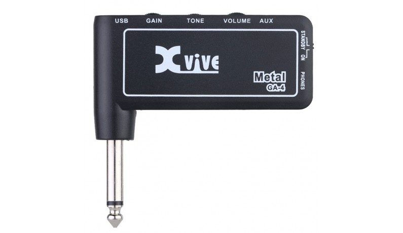 XVIVE GA-4 black Metal Підсилювач гітарний для навушників XVIVE GA-4 black Metal Підсилювач гітарний для навушників