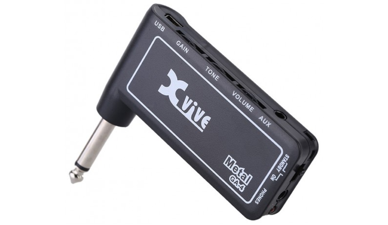XVIVE GA-4 black Metal Підсилювач гітарний для навушників XVIVE GA-4 black Metal Підсилювач гітарний для навушників