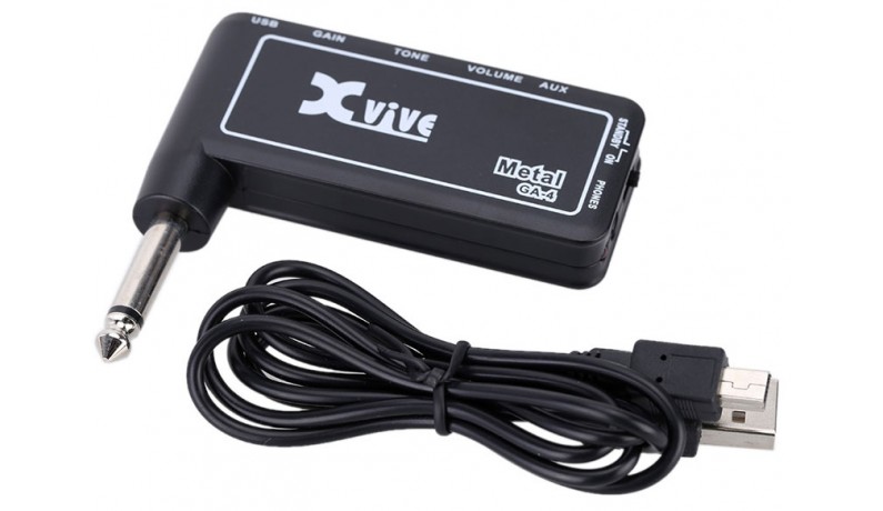 XVIVE GA-4 black Metal Підсилювач гітарний для навушників XVIVE GA-4 black Metal Підсилювач гітарний для навушників