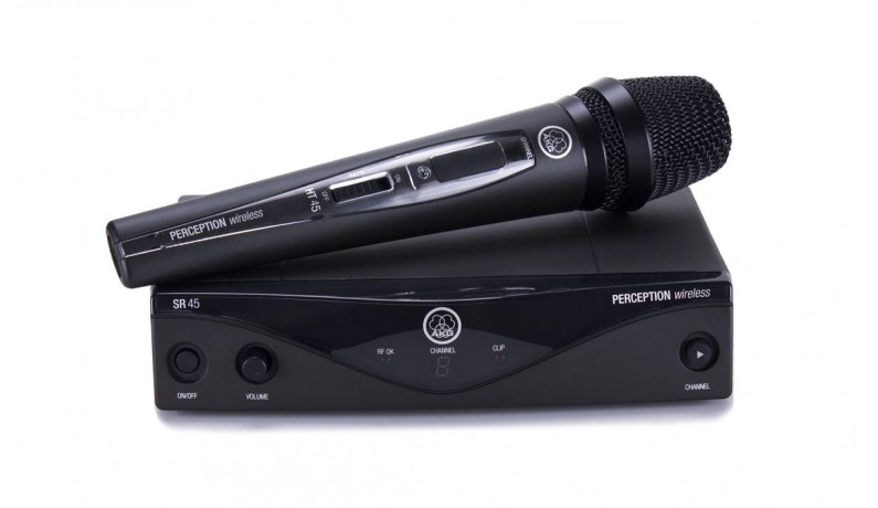 AKG Perception Wireless 45 Vocal Set Радіосистема UHF 530.025 - 559.000Mhz, один ручний мікрофон AKG Perception Wireless 45 Vocal Set Радіосистема UHF 530.025 - 559.000Mhz, один ручний мікрофон