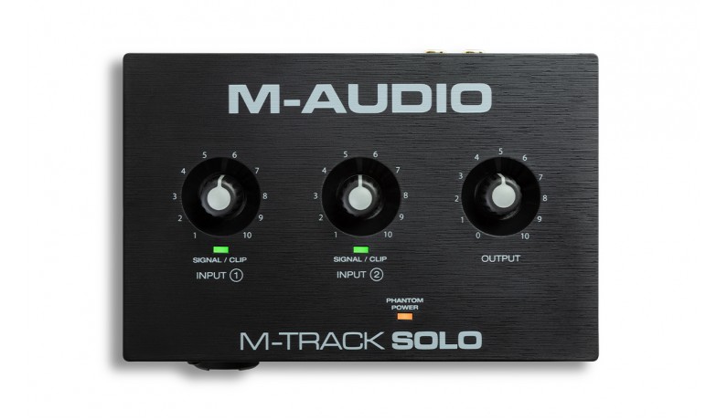 M-AUDIO M-Track Solo II Аудіоінтерфейс USB 2х2 M-AUDIO M-Track Solo II Аудіоінтерфейс USB 2х2