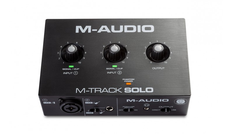 M-AUDIO M-Track Solo II Аудіоінтерфейс USB 2х2 M-AUDIO M-Track Solo II Аудіоінтерфейс USB 2х2