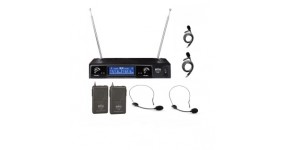 BIG V68 Радіосистема UHF 764,1-744,6MHZ, два наголовних + два петличних мікрофони