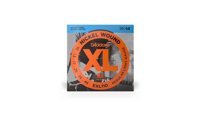 D'ADDARIO EXL110 XL Nickel steel Regular Ligh Струни для електрогітари .010-.046 D'ADDARIO EXL110 XL Nickel steel Regular Ligh Струни для електрогітари .010-.046
