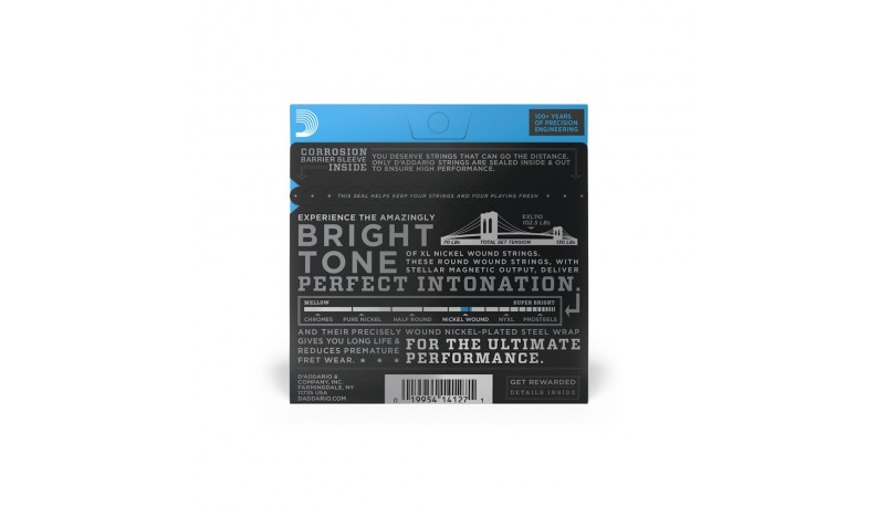 D'ADDARIO EXL110 XL Nickel steel Regular Ligh Струни для електрогітари .010-.046 D'ADDARIO EXL110 XL Nickel steel Regular Ligh Струни для електрогітари .010-.046