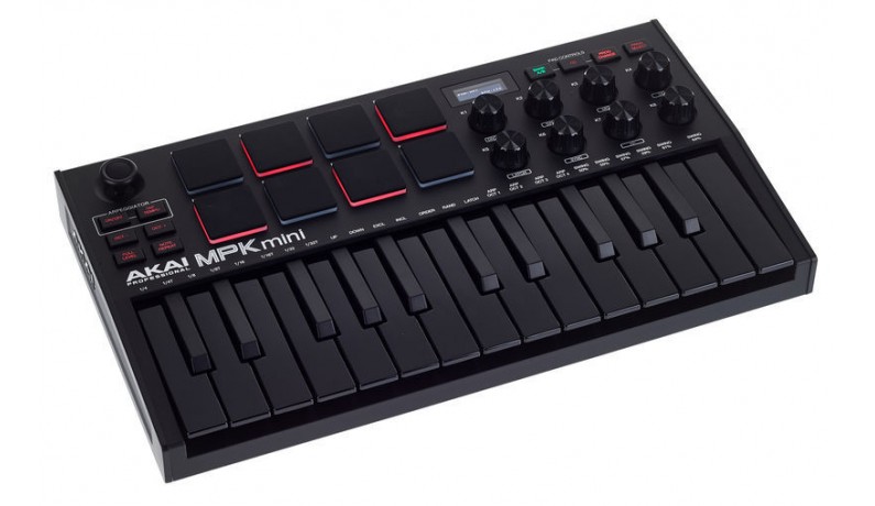 AKAI MPK MINI MK3 Black MIDI клавіатура USB 25 клавіш AKAI MPK MINI MK3 Black MIDI клавіатура USB 25 клавіш