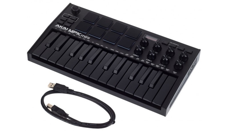 AKAI MPK MINI MK3 Black MIDI клавіатура USB 25 клавіш AKAI MPK MINI MK3 Black MIDI клавіатура USB 25 клавіш