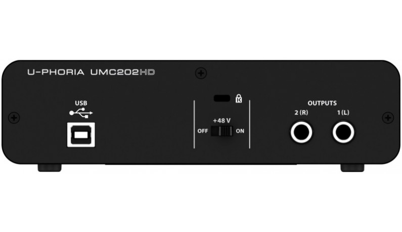 BEHRINGER UMC202HD Аудіоінтерфейс USB 2х2 BEHRINGER UMC202HD Аудіоінтерфейс USB 2х2