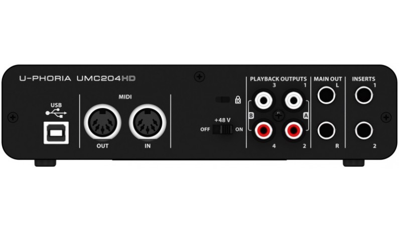 BEHRINGER UMC204HD Аудіоінтерфейс USB 2х4 BEHRINGER UMC204HD Аудіоінтерфейс USB 2х4