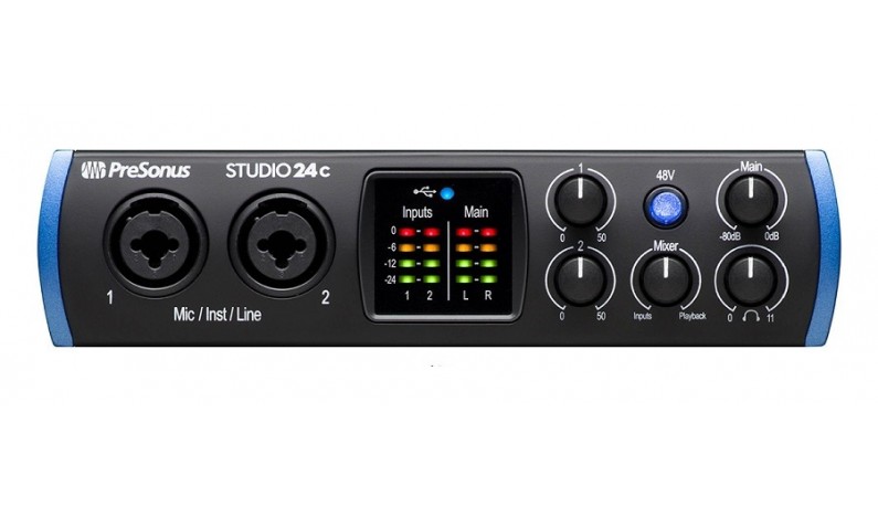 PRESONUS Studio 24c Аудіоінтерфейс USB 2х2 PRESONUS Studio 24c Аудіоінтерфейс USB 2х2