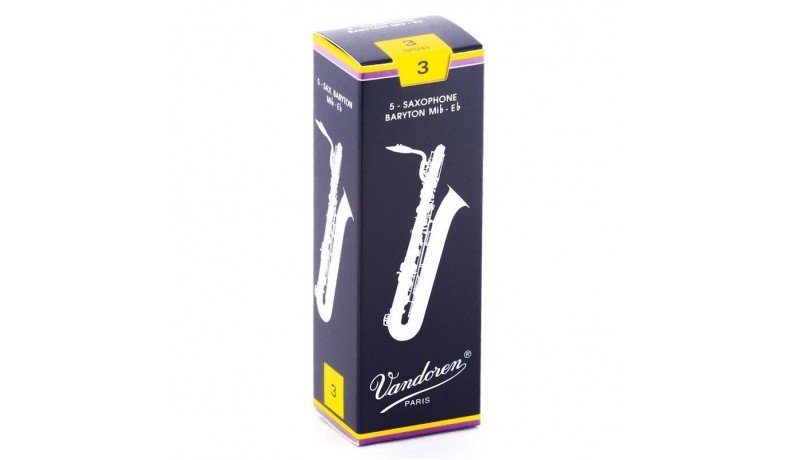 VANDOREN SR243 Тростина для баритон саксофона традиційна 3.0 VANDOREN SR243 Тростина для баритон саксофона традиційна 3.0